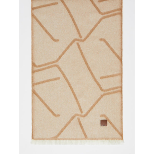 Stola in filato garzato di pura lana - CAMMELLO MAXMARA MM