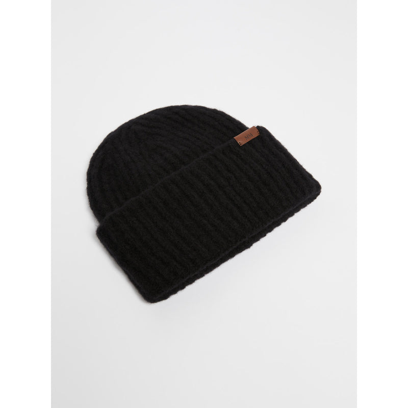 Berretto in filato di mista lana cardata - NERO MAXMARA MM