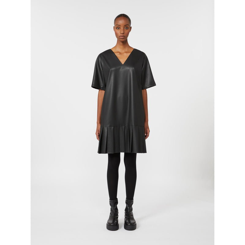 Abito in jersey spalmato - NERO MAXMARA MM