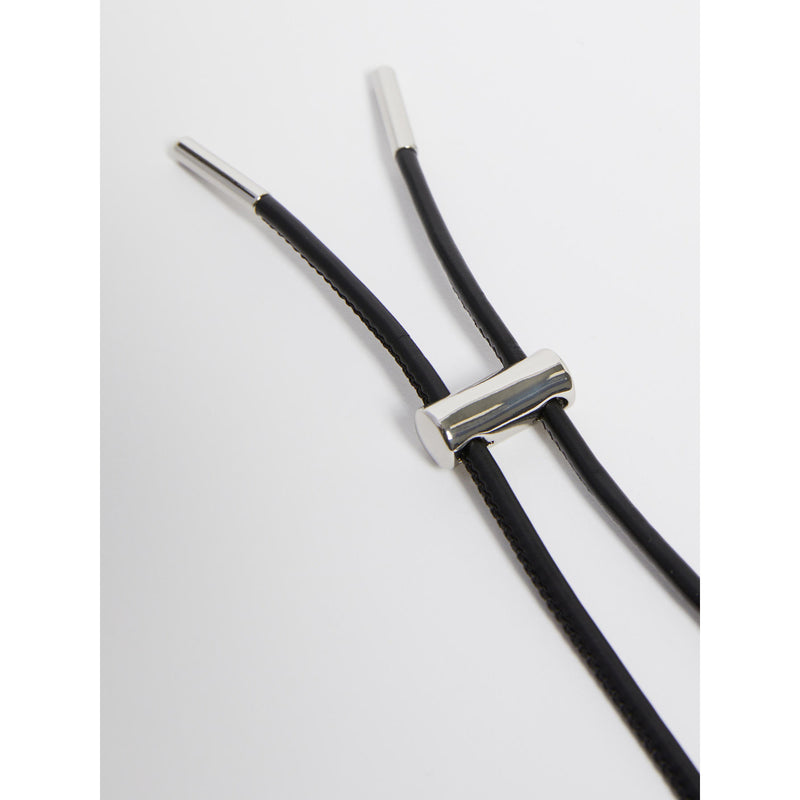 Collana tubolare in tessuto spalmato - NERO MAXMARA MM