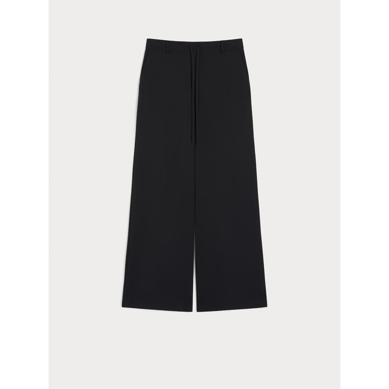Pantaloni in jersey dalla linea dritta - NERO MAXMARA MM