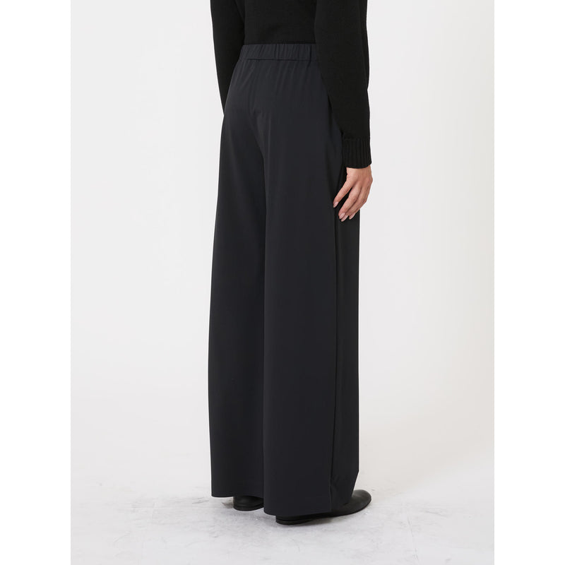Pantaloni in jersey dalla linea dritta - NERO MAXMARA MM