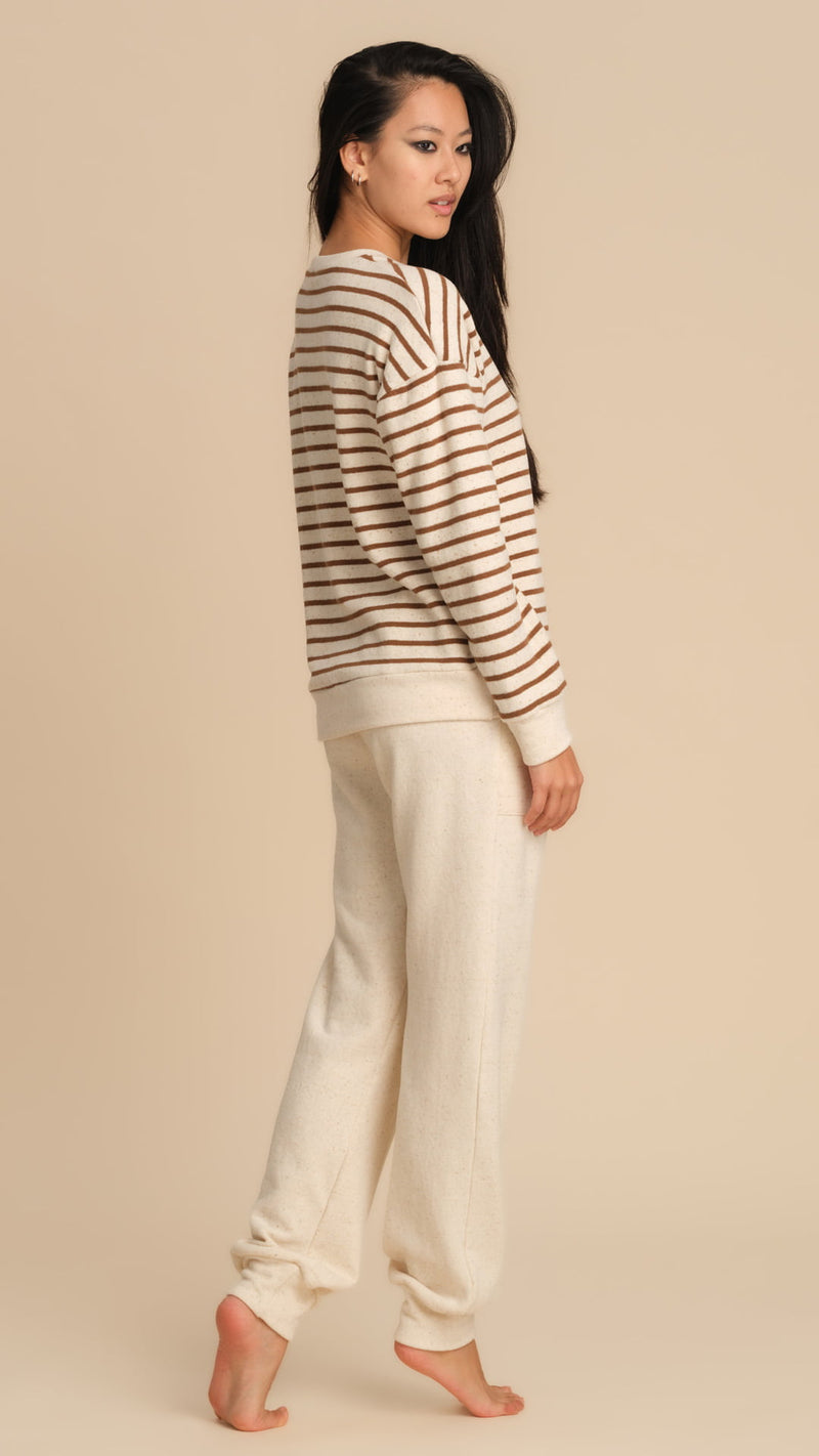 COMPLETO DA CASA CON RICAMO ORSETTO - BEIGE PEPITA