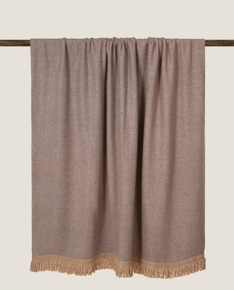 PLAID Soft Bamboo Midi Torchon Tortora FRATI HOME