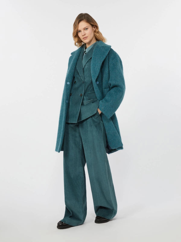 Blazer doppiopetto in velluto - PETROLIO WEEKEND MAXMARA