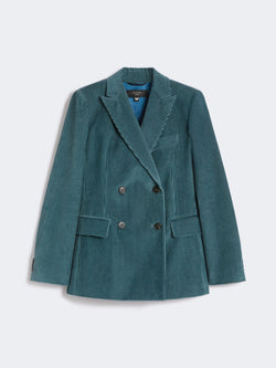 Blazer doppiopetto in velluto - PETROLIO WEEKEND MAXMARA