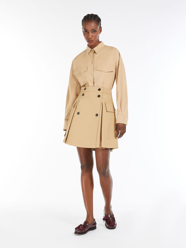 Gonna corta in gabardina di cotone WEEKEND MAXMARA