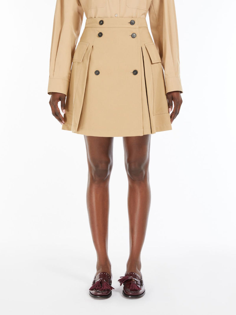 Gonna corta in gabardina di cotone WEEKEND MAXMARA