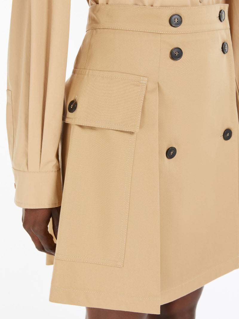 Gonna corta in gabardina di cotone WEEKEND MAXMARA