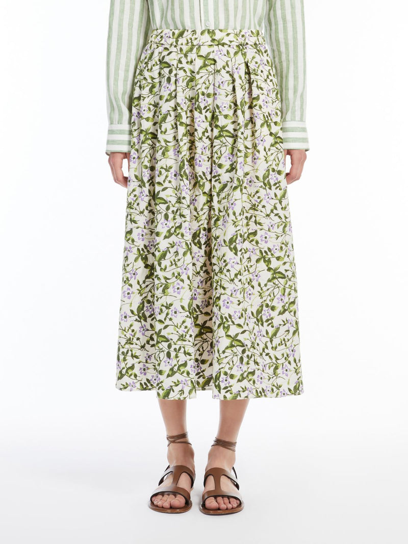 Gonna a pieghe in cotone WEEKEND MAXMARA