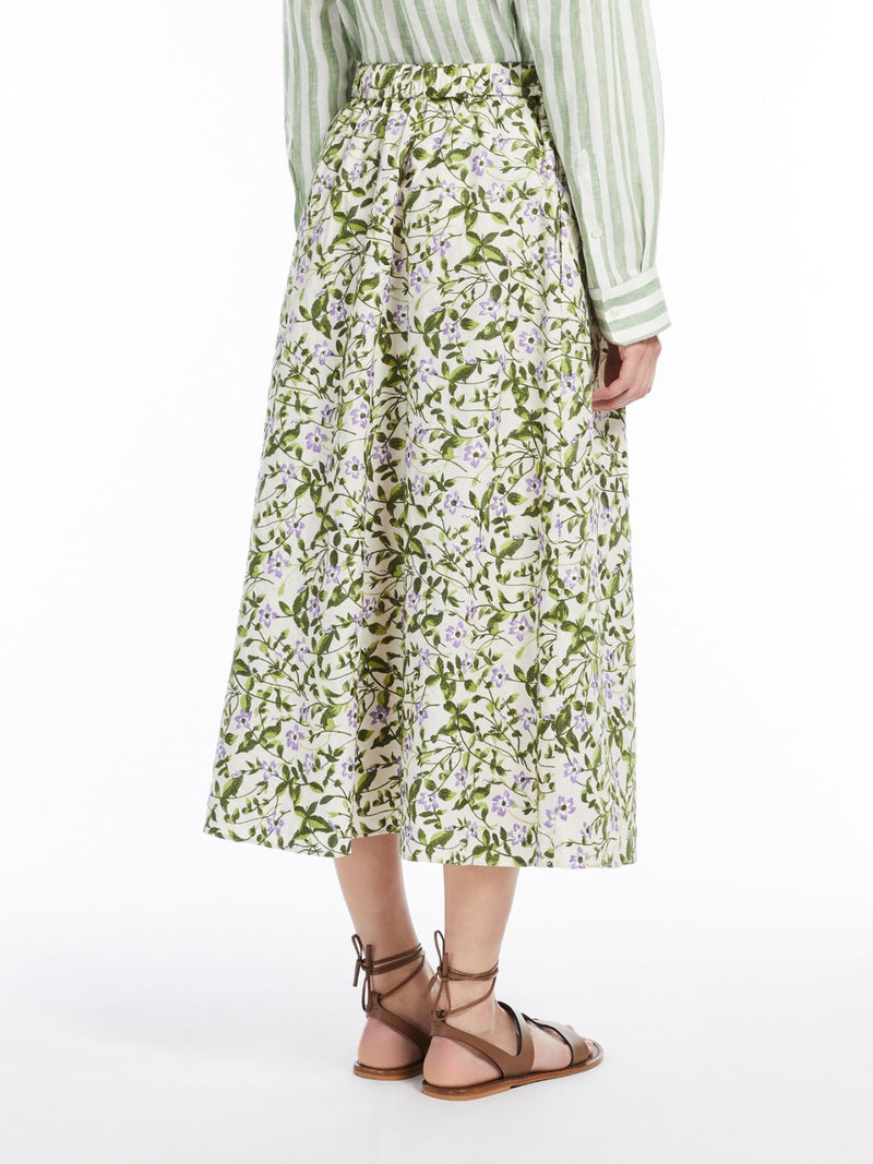 Gonna a pieghe in cotone WEEKEND MAXMARA