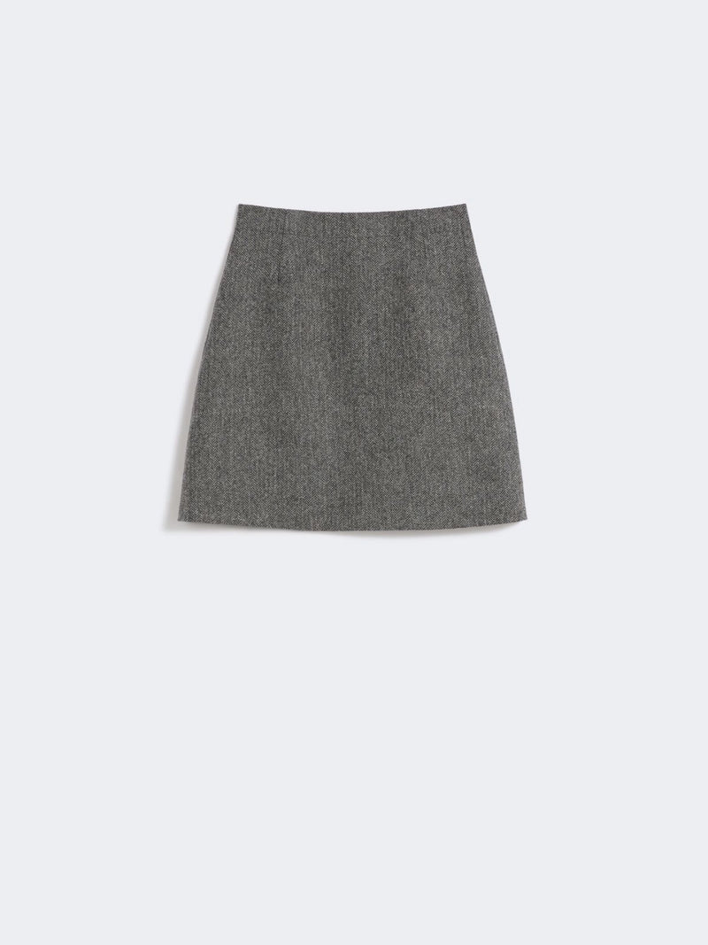 Gonna in lana chevron - GRIGIO SCURO WEEKEND MAXMARA