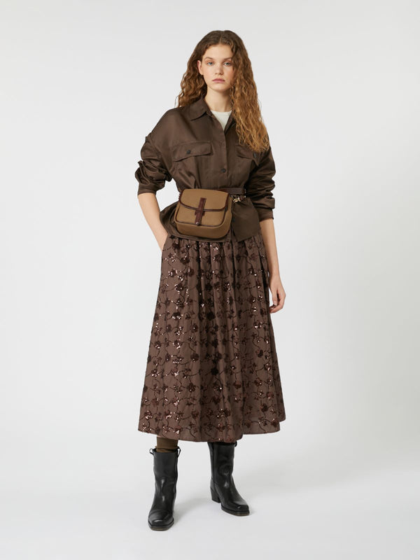 Gonna in cotone con paillette WEEKEND MAXMARA