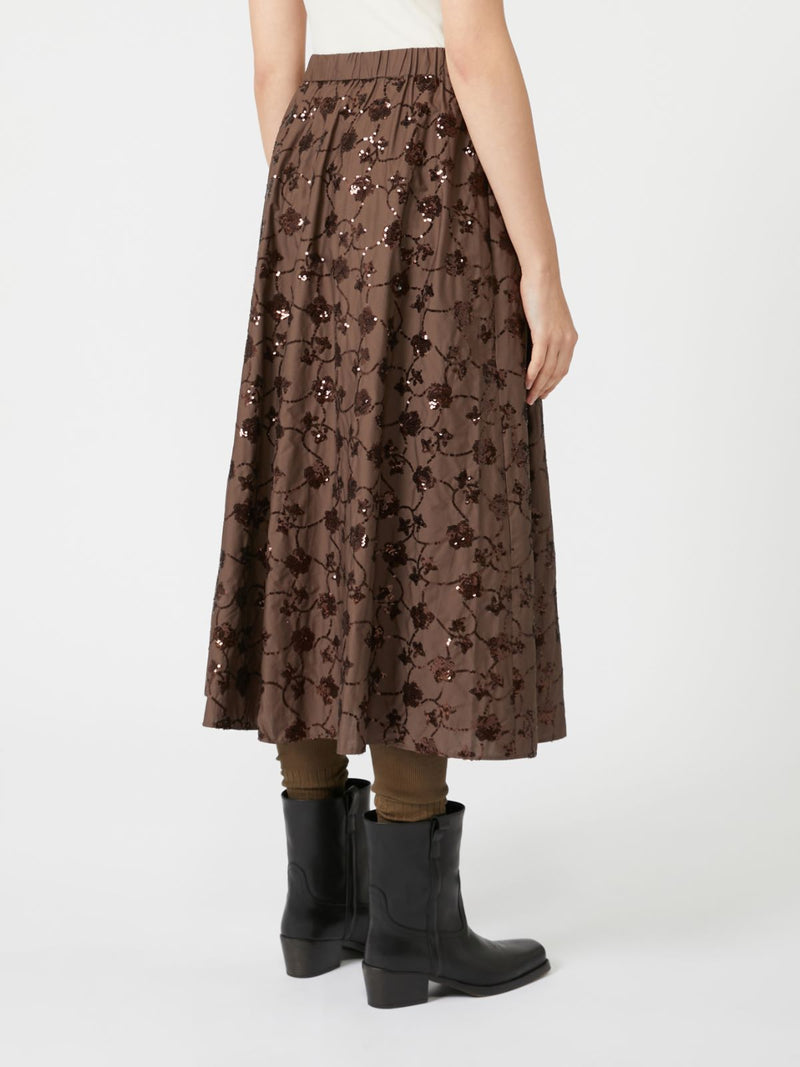 Gonna in cotone con paillette WEEKEND MAXMARA
