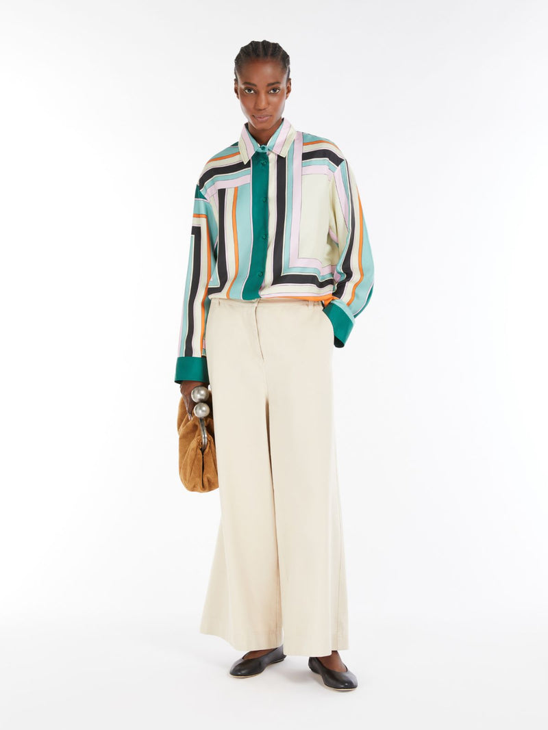 Camicia in twill di seta stampata WEEKEND MAXMARA