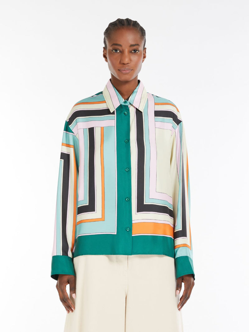 Camicia in twill di seta stampata WEEKEND MAXMARA