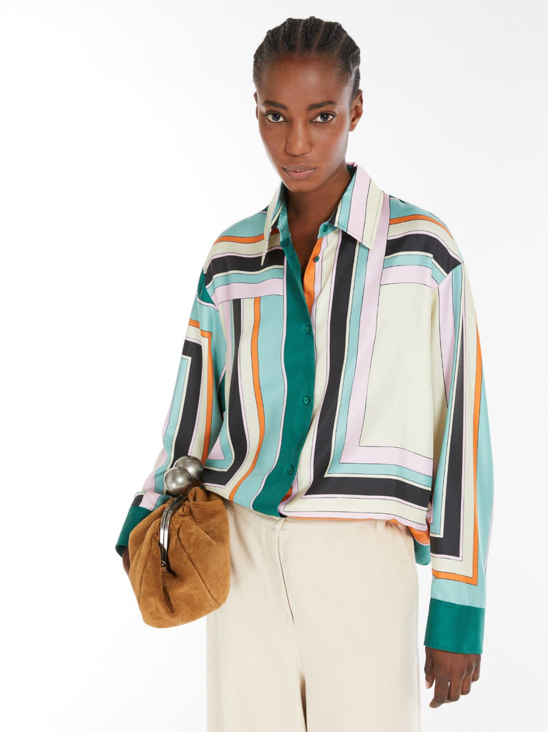 Camicia in twill di seta stampata WEEKEND MAXMARA