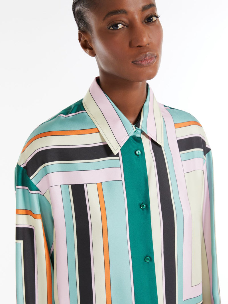 Camicia in twill di seta stampata WEEKEND MAXMARA