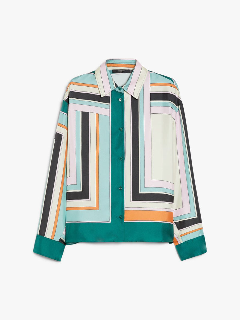 Camicia in twill di seta stampata WEEKEND MAXMARA