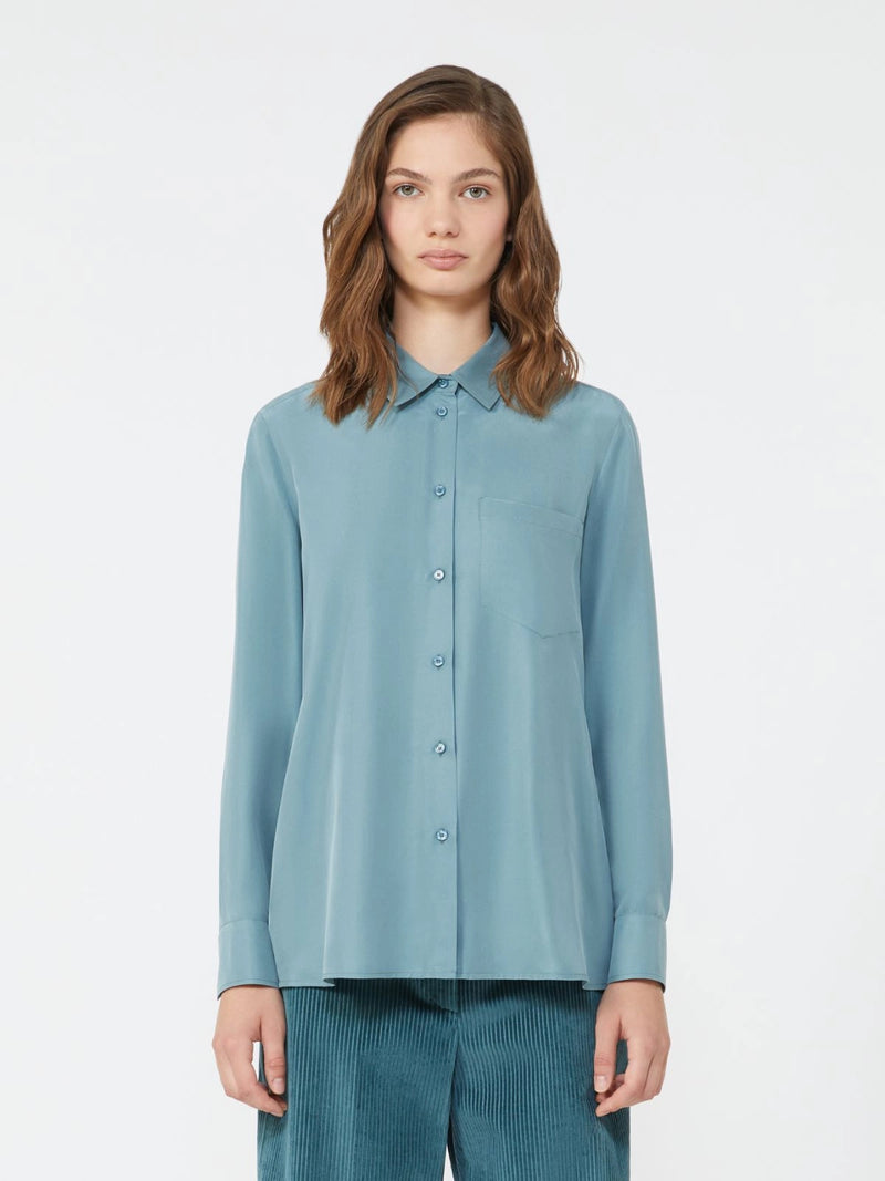 Camicia in seta lavata - AZZURRO WEEKEND MAXMARA