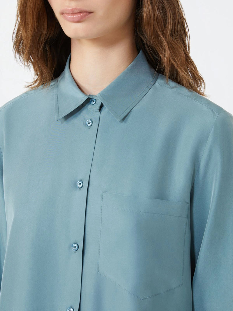 Camicia in seta lavata - AZZURRO WEEKEND MAXMARA