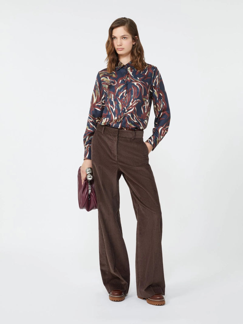Camicia in twill stampato - BLU MARINO WEEKEND MAXMARA