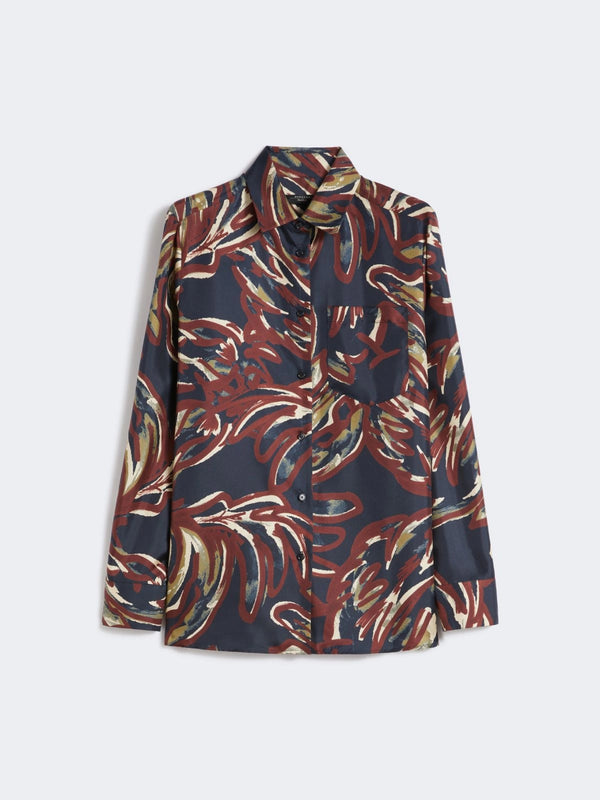 Camicia in twill stampato - BLU MARINO WEEKEND MAXMARA