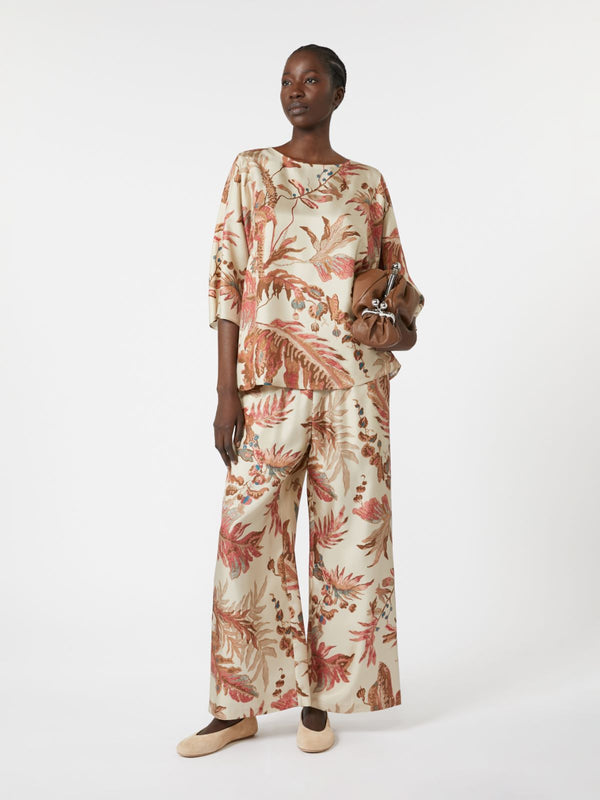 Blusa in twill di seta stampata WEEKEND MAXMARA