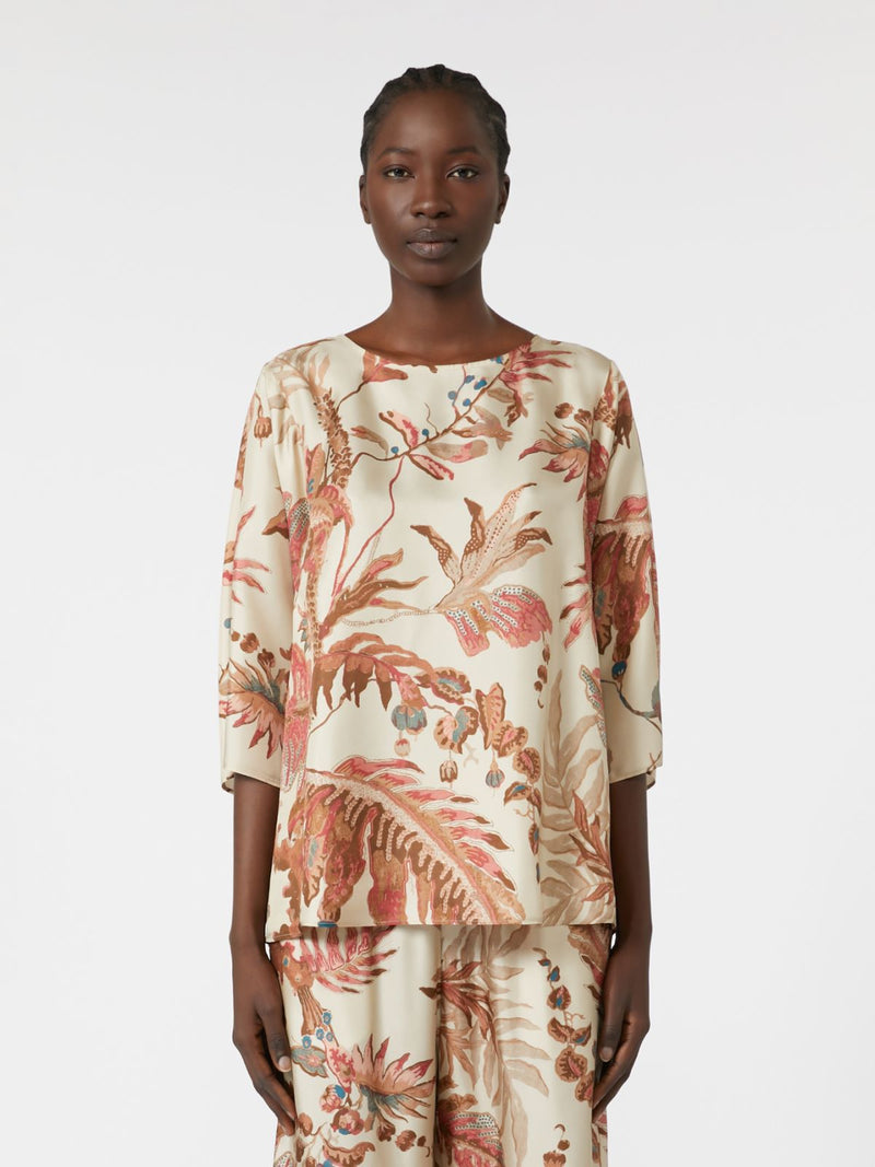 Blusa in twill di seta stampata WEEKEND MAXMARA