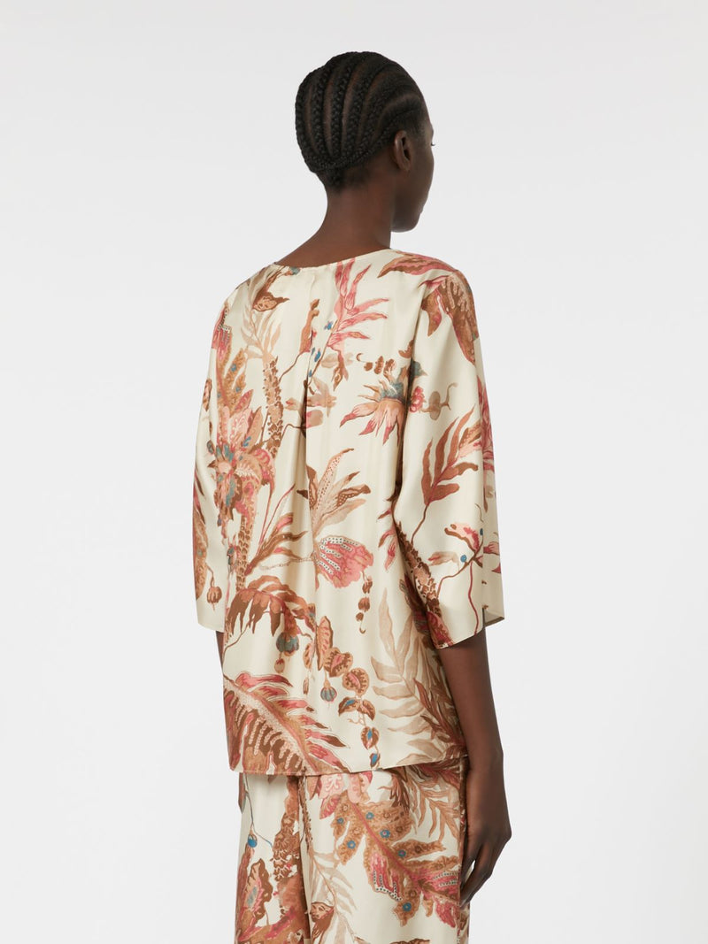 Blusa in twill di seta stampata WEEKEND MAXMARA