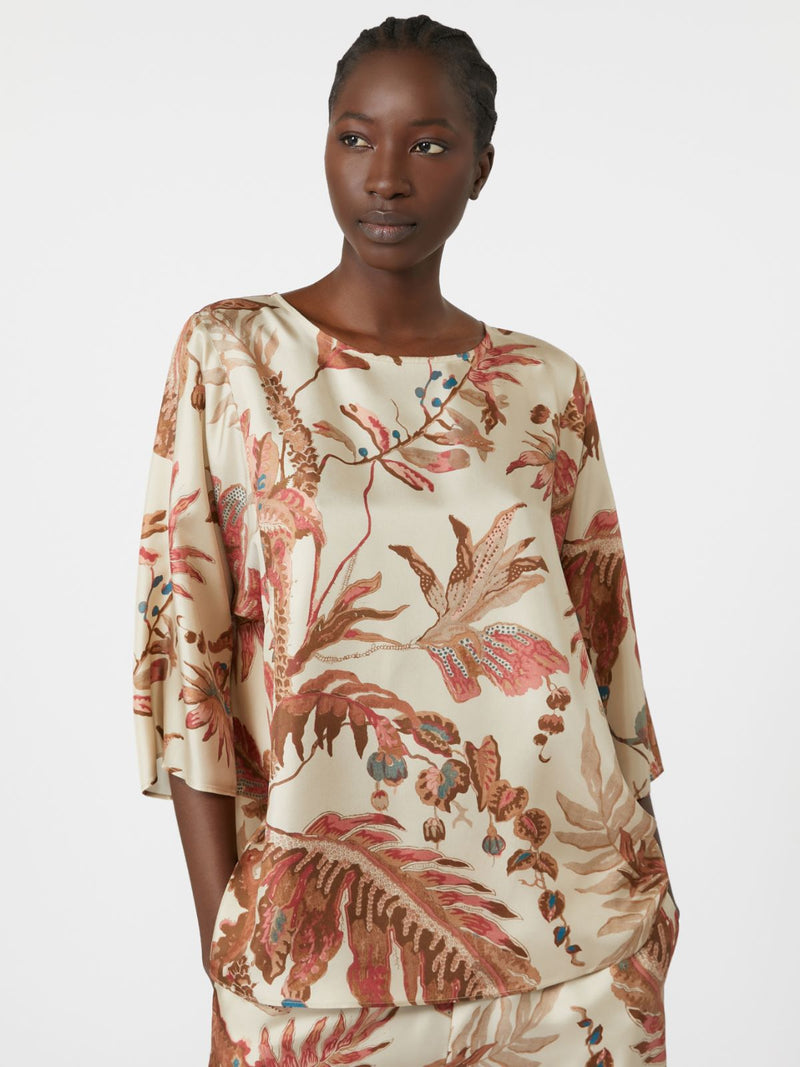 Blusa in twill di seta stampata WEEKEND MAXMARA