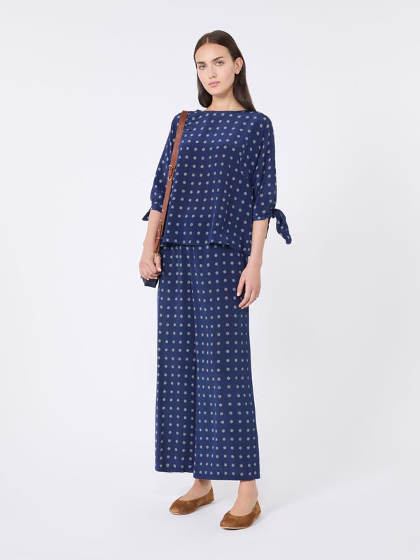 Blusa girocollo in crêpe de Chine WEEKEND MAXMARA