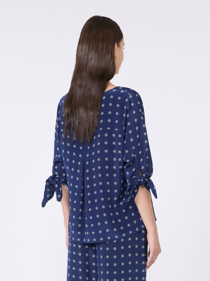 Blusa girocollo in crêpe de Chine WEEKEND MAXMARA