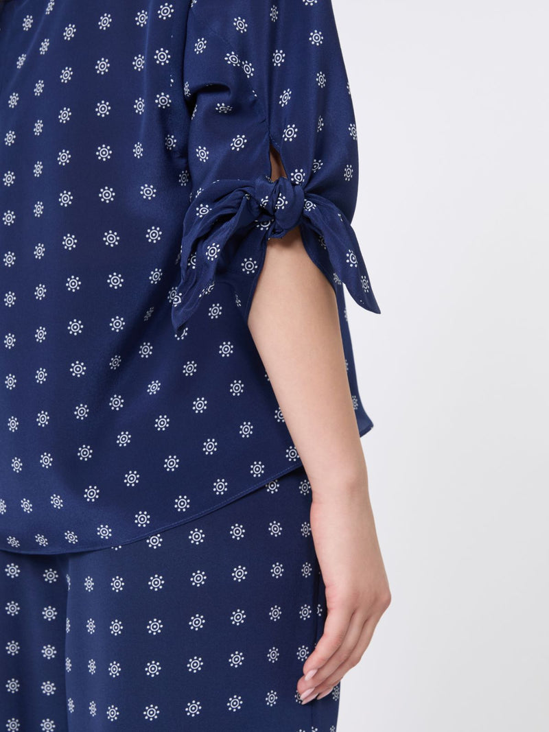 Blusa girocollo in crêpe de Chine WEEKEND MAXMARA