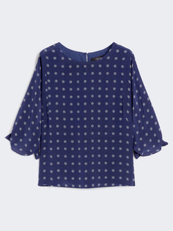Blusa girocollo in crêpe de Chine WEEKEND MAXMARA