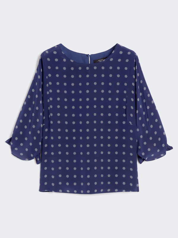 Blusa girocollo in crêpe de Chine WEEKEND MAXMARA