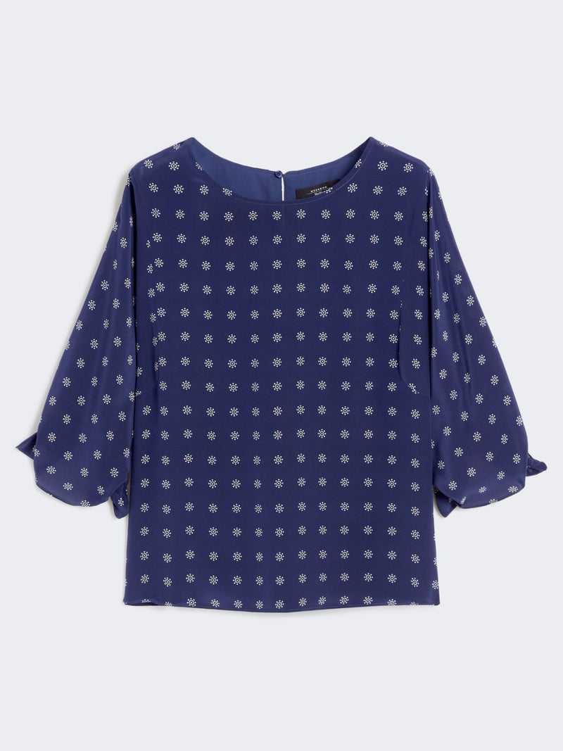 Blusa girocollo in crêpe de Chine WEEKEND MAXMARA