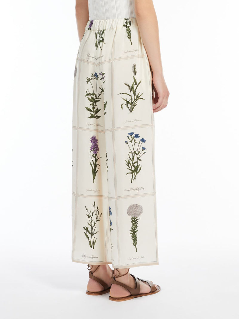 Pantalone morbido in seta stampata WEEKEND MAXMARA