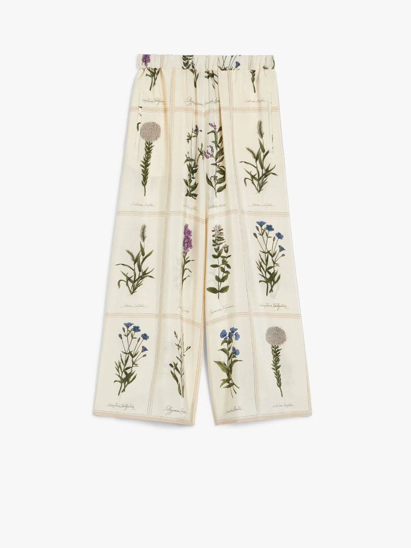 Pantalone morbido in seta stampata WEEKEND MAXMARA