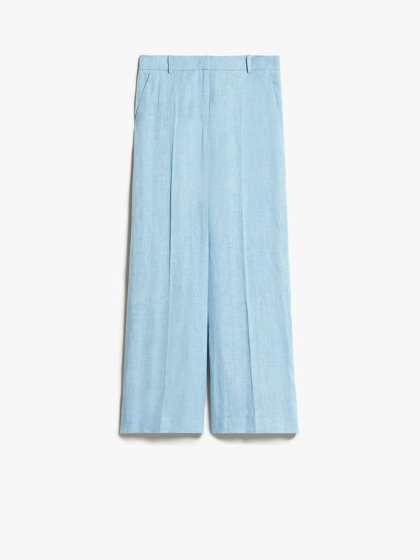 PANTALONE AMPIO IN LINO LAVATO weekend maxmara