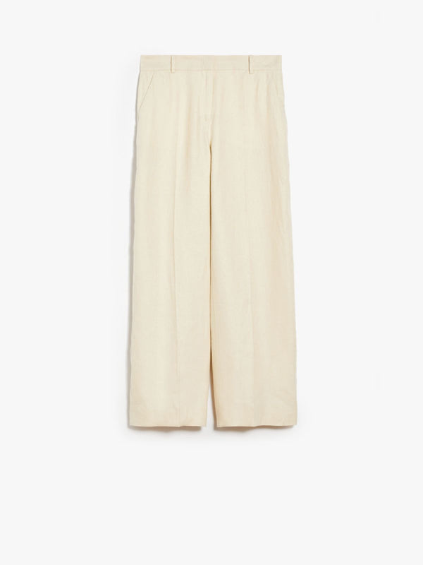 PANTALONE AMPIO IN LINO LAVATO weekend maxmara