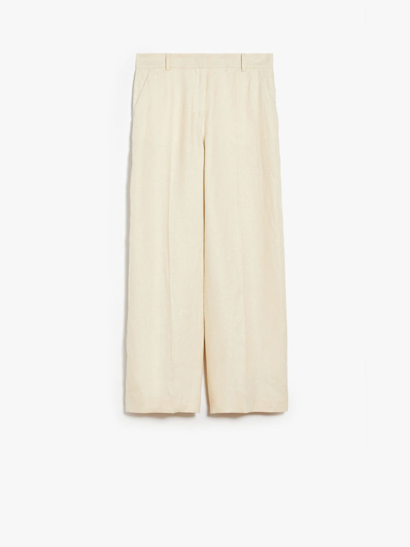 PANTALONE AMPIO IN LINO LAVATO weekend maxmara