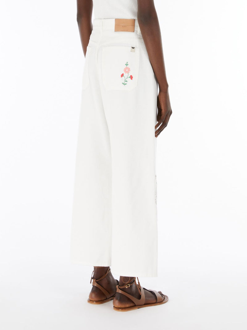 Pantalone in bull con ricami WEEKEND MAXMARA