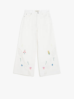 Pantalone in bull con ricami WEEKEND MAXMARA