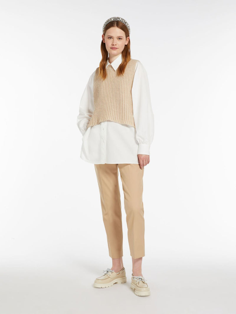 PANTALONE A SIGARETTA IN COTONE STRETCH weekend maxmara