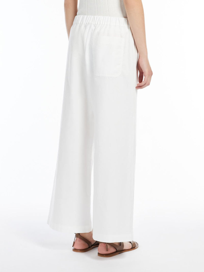 Pantalone crop in cotone e lino weekend maxmara