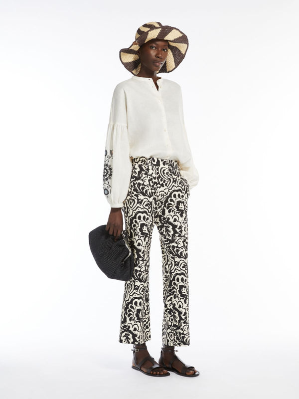 Pantalone in stuoia stampata WEEKEND MAXMARA