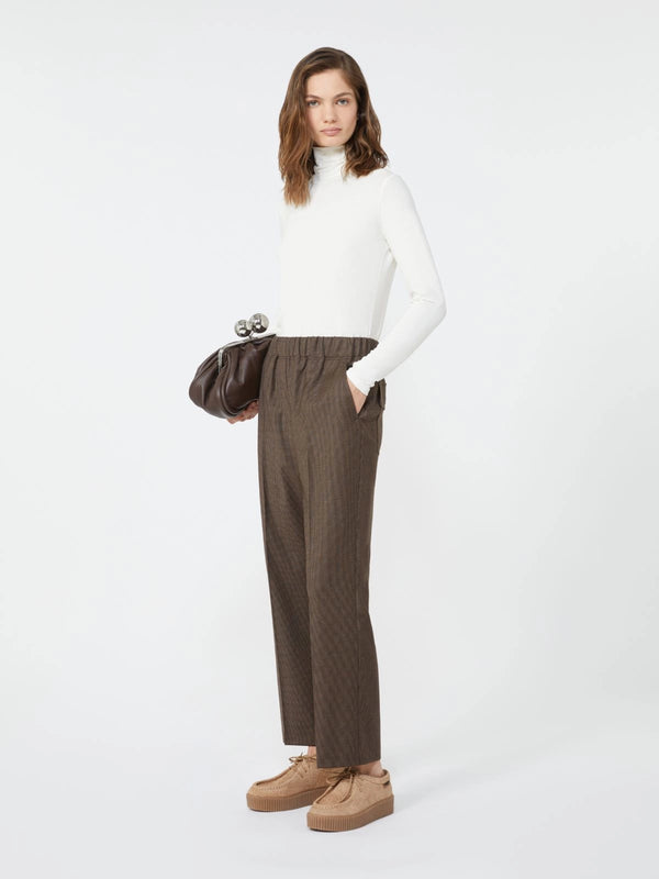Pantalone in flanella di lana - CIOCCOLATO WEEKEND MAXMARA