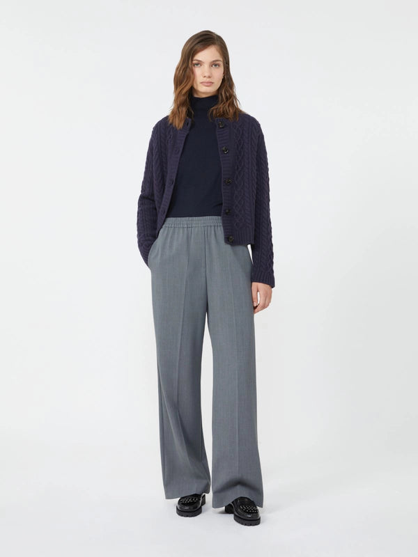 Pantalone in gabardina di lana tecnica - GRIGIO MEDIO WEEKEND MAXMARA