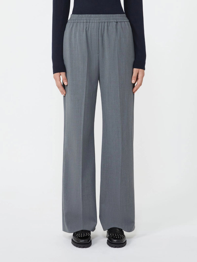 Pantalone in gabardina di lana tecnica - GRIGIO MEDIO WEEKEND MAXMARA